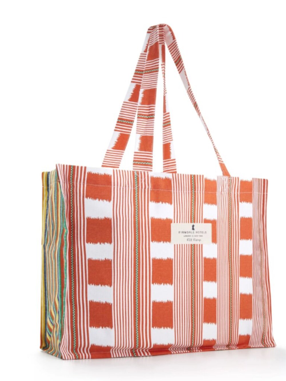 NEW KIT KEMP Lost & Found Shoulder Cotton Bag Tote Shopper Orange